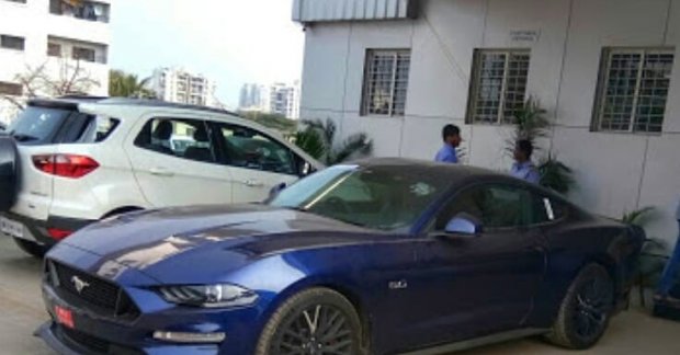 Facelifted Ford Mustang GT snapped in India again