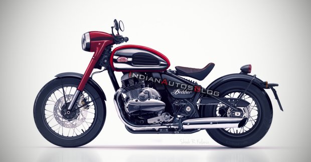 Jawa 300 Bobber Iab Rendering