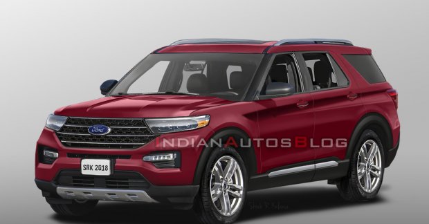 2020 Ford Explorer rendered in production guise