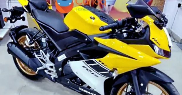 Yamaha R15 v3 0 spied with a new yellow colour scheme