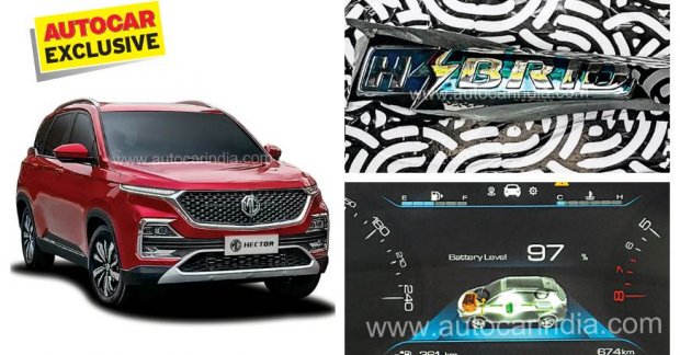 MG Hector to offer a petrol-hybrid variant, details 