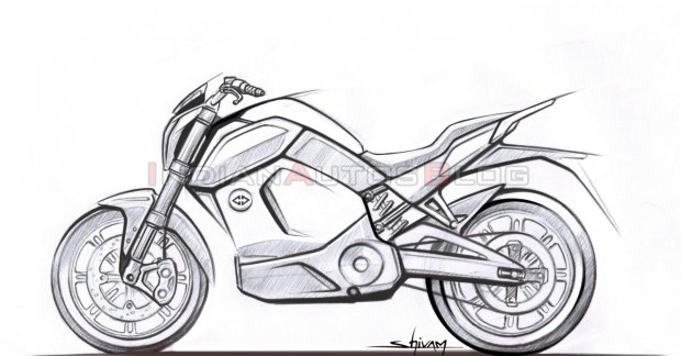 Ebike Bicycle Side View Drawing HighRes Vector Graphic  Getty Images