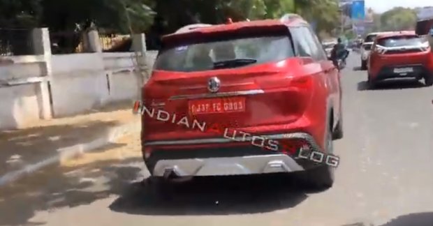 Top-end MG Hector in Glaze Red spotted ahead of launch 