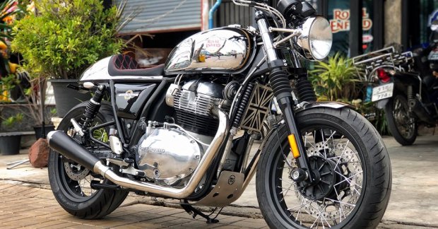 Modified Royal Enfield Interceptor INT 650 gets a pinch of 