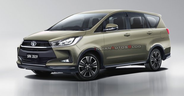 2020 toyota innova crysta facelift  iab rendering