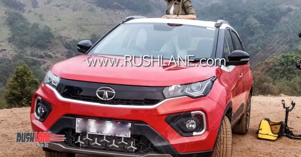 2020 Tata Nexon (facelift) with factory-fitted sunroof 