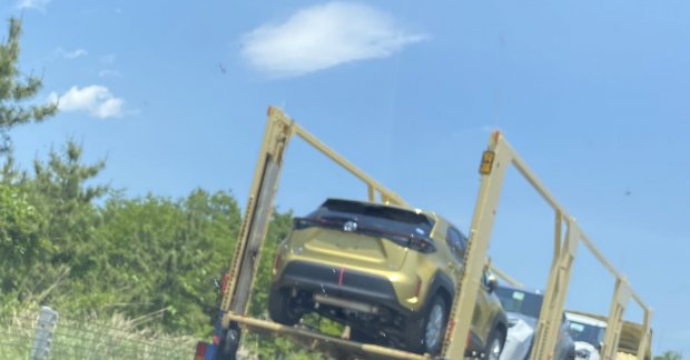 Gold Toyota Yaris Cross spotted in real-life for the first 