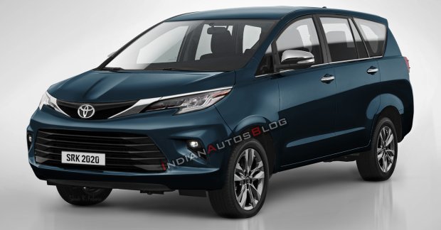 2021 Toyota Innova Crysta facelift IAB Rendering