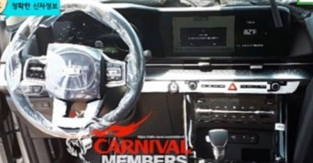 2021 Kia Carnival Interior Spyshots Surfaces Internet 