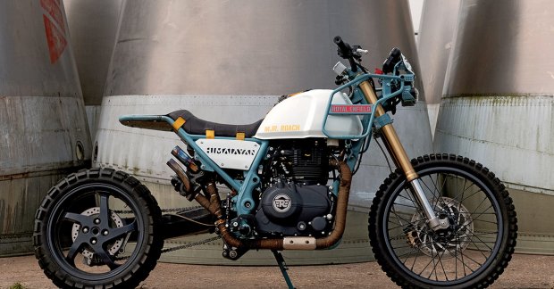 Modified Royal Enfield Himalayan fitted with a turbocharger makes 50PS