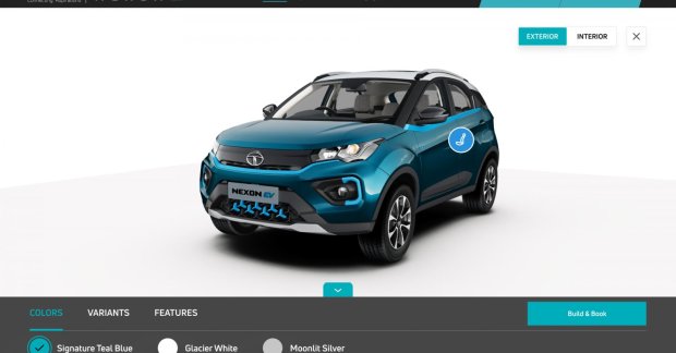 Experience Tata Nexon EV in 3D on the company's official website