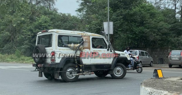 BS6 Force Gurkha (Mahindra Thar rival) spied testing ahead 