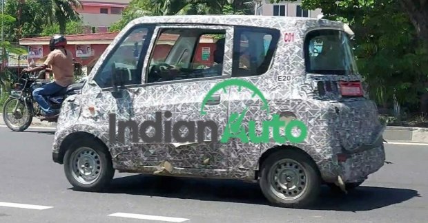 Mahindra Atom (Bajaj Qute rival) spied testing in near-production version