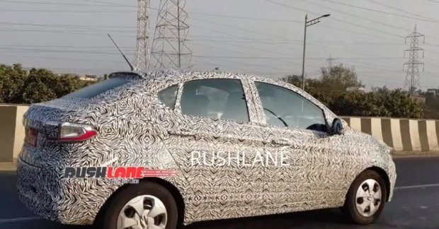 Tata Tigor Turbo Petrol Spied Testing For The First Time!