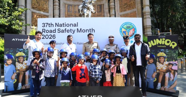Ather Energy Promotes Child Road Safety with Helmet Initiative in Bengaluru