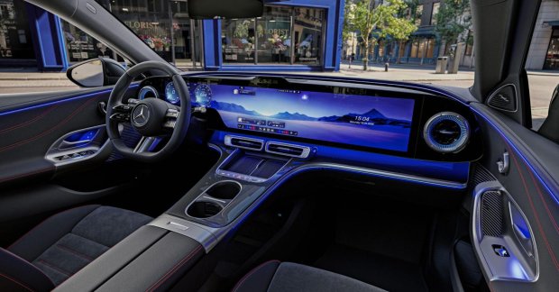 Mercedes Reveals Electric C-Class Cabin Ahead of Global Debut