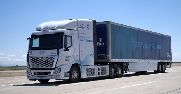 Hyundai and Plus Unveil First Level 4 Autonomous Hydrogen Truck in the U.S.