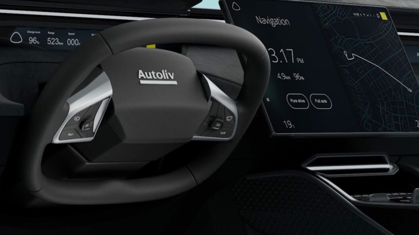 Autoliv and Tensor Unveil Foldable Steering Wheel for Level 4 Autonomous Cars