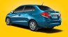 Honda Amaze rear three quarters