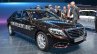 Front three quarter of the Mercedes S Class INTELLIGENT DRIVE