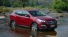 2013 Hyundai Santa Fe Review red front quarter