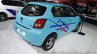 Accessorized Datsun Go at Auto Expo 2014 blue rear quarter