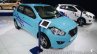 Accessorized Datsun Go at Auto Expo 2014 front quarter blue