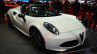 Alfa Romeo 4C Spider front three quarter right - Geneva Live