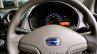 Datsun Go review instrument cluster and steering wheel