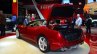 Ferrari California T rear three quarters boot open at Geneva Motor Show