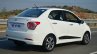 Hyundai Xcent Review moving rear quarter