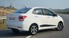 Hyundai Xcent Review rear quarter