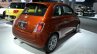 2015 Fiat 500 rear three quarters at the 2014 New York Auto Show