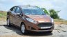 2014 Ford Fiesta Facelift Review Golden Brown front quarter