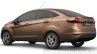 2014 Ford Fiesta rear three quarter view official image