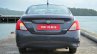 2014 Nissan Sunny facelift petrol CVT review rear image