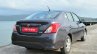 2014 Nissan Sunny facelift petrol CVT review rear quarter angle