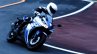 Yamaha R25 on race track