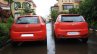 Tata Fiat Punto Evo vs Fiat Grande Punto rear