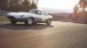 Lightweight Jaguar E-Type press image front three quarter