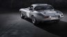 Lightweight Jaguar E-Type press image studion shot rear three quarter