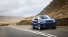 Range Rover Sport SVR press image on road front three quarter