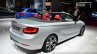 BMW 2 Series Convertible rear three quarters at the 2014 Paris Motor Show