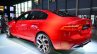 Jaguar XE S rear three quarters left at the 2014 Paris Motor Show