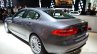 Jaguar XE rear three quarters left at the 2014 Paris Motor Show