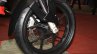 Mahindra Mojo front wheel at the 2014 Nepal AutoShow