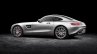 Mercedes AMG GT press image rear three quarter silver