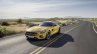 Mercedes AMG GT press image yellow front three quarter