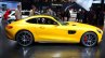 Mercedes AMG GT yellow side at the 2014 Paris Motor Show