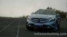 Mercedes GLA turning in on the review